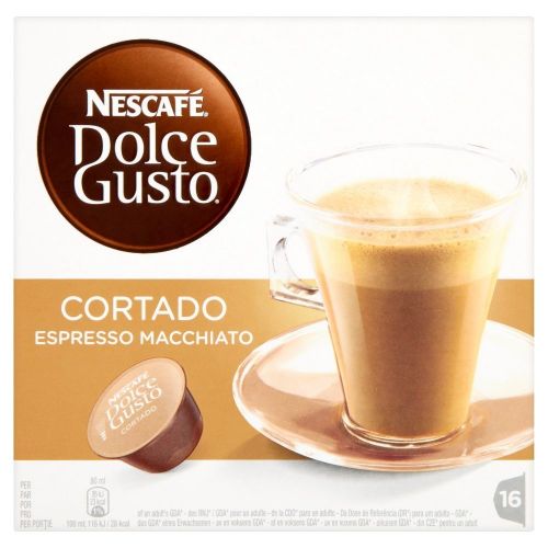 네스카페 50 X Nescafe Dolce Gusto Cortado Espresso Macchiato, 50 Capsules