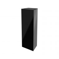 Marketing Holders Black Platform Display Box Art Sculpture Glossy Pedestal Collectible Cube Trophy Trinket Acrylic Showcase Stand Expo Event Wedding Reception 12w x 24h x 12d Pack