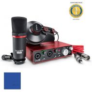 Focusrite Scarlett 2i2 Studio Pack Second Generation (2nd Gen) with Pro Tools | First & 1 Year Free Extended Warranty