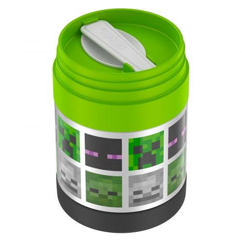써모스 Thermos Minecraft 12 oz Funtainer Bottle and 10 oz Food Jar Set - GreenBlack