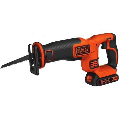  BLACK+DECKER BDCR20C 20V MAX Reciprocating Saw with Battery, Charger and 20-Volt MAX Extended Run Time Lithium-Ion Cordless To