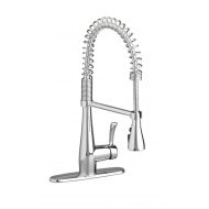 American Standard 4433.350.075 Quince Semi-Professional Single Lever Handle Kitchen Faucet, Stainless Steel