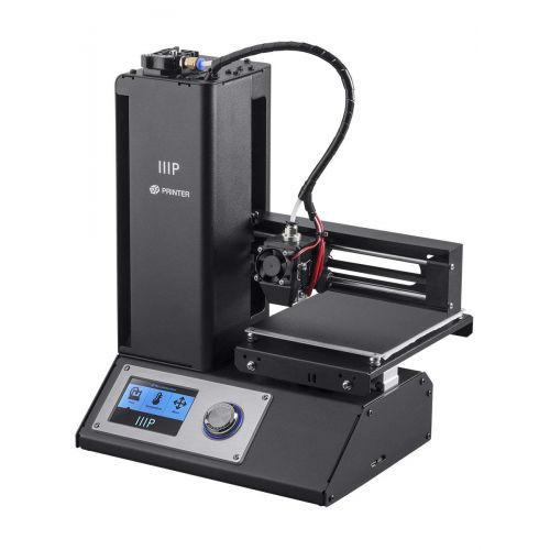  Monoprice Select Mini 3D Printer V2 - Black With Heated (120 x 120 x 120 mm) Build Plate, Fully Assembled + Free Sample PLA Filament And MicroSD Card Preloaded With Printable 3D Mo