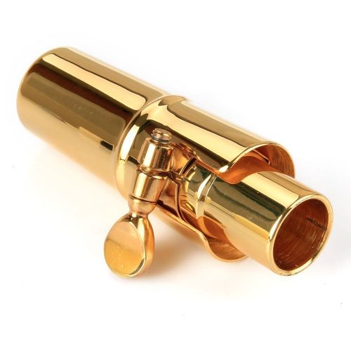  Aibay Gold Plated Metal Bb Soprano Saxophone Mouthpiece + Cap + Ligature #7