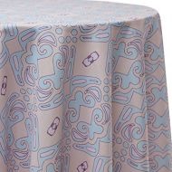 Ultimate Textile Dream States 60-Inch Round Tablecloth - Fits Tables Smaller Than 60-Inches in Diameter