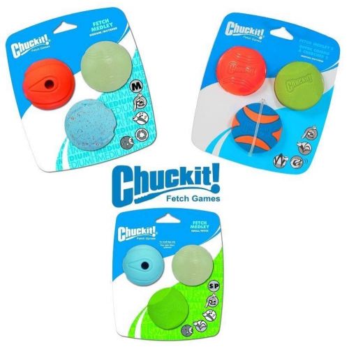  Chuckit Fetch Medley Ball Medium (3 Pack)