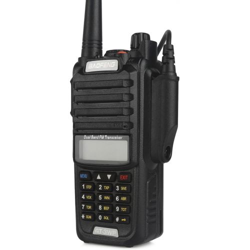  BaoFeng PoFung GT-3WP Dual Band Two-Way Radio, Waterproof Dustproof IP67 Walkie Talkie Transceiver, VHF UHF with Programming Cable, Black