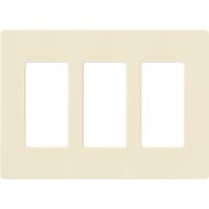 Lutron CW-3-WH-24 Claro 3-Gang Wall Plate, White, 24-Pack