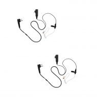 MAXTOP 10 Pack Maxtop ASK4038-M1 2-Wire Clear Coil Surveillance Headphone for Motorola CP200 MOTOTRBO CP200D RDM2020 RDM2070D