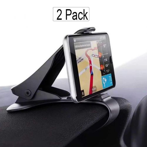  CaseHQ 2Pack Car Cell Phone Mount,Durable Dashboard Holder Cradle Cellphone Clip GPS Bracket Mobile Stand Compatible for iPhone Xs MAX XR,X, 8, 8 Plus, 7, 7 Plus, Samsung Galaxy S9,S8 Plu