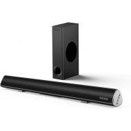 [아마존 핫딜] 120Watt Sound bar, BYL 2.1 Channel SoundBar Subwoofer, Wireless Bluetooth and Wired Home Theater Speakers for TV (Bluetooth 5.0 Version, 2020 Model)