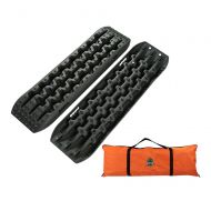 OFFROAD BOAR Recovey Tracks Sand Mud Snow Traction Boards(2Pack) (Orange)