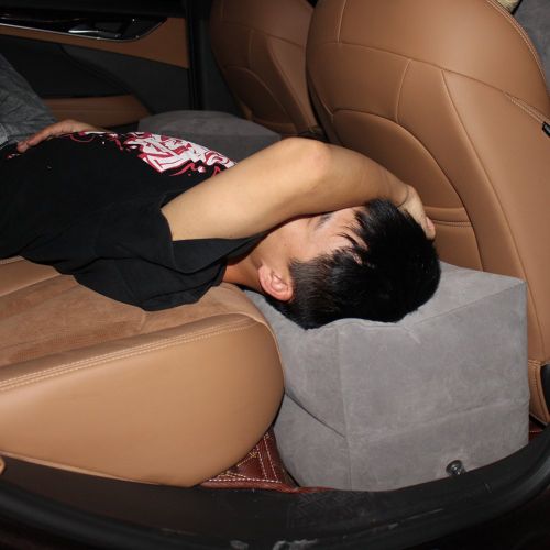  Sonicee Inflatable Two Layers Footrest Pillow Leg Rest Travel Pillow Footrest Travel Cushion for Resting Feet on Airplane,Car,Bus or at Home,Office