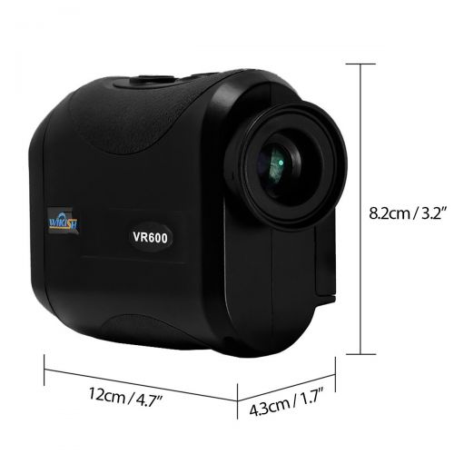  WIKISH Golf Laser Rangefinder, 650 Yard 8X 25mm Ultra-Long Distance Range Finder Ranger for Golf Hunting Shooting Engineering Survey, DistanceHeight  Angle Measure with Continuou
