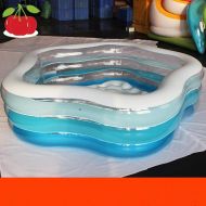 YYCYY Inflatable Swimming Pool 180 180 53CM Five-Layer Flower Pattern Thicken Paddling Pool Baby Inflatable Paddling Pool