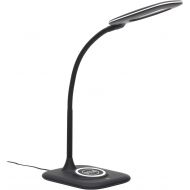 Essentials by OFM ESS-9004-BLK Ofm Essentials LED Desk Lamp with Integrated Wireless Charging Station, Black