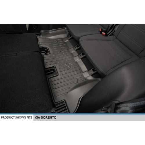  MAXLINER Floor Mats 3 Row Liner Set Black for 2016-2019 Kia Sorento 7 Passenger Model Only