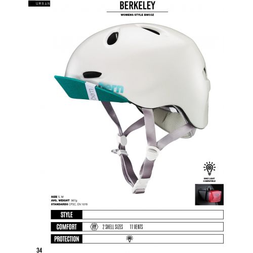 번 Bern Unlimited Berkeley Summer Helmet with Visor