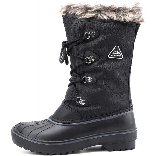  [아마존 핫딜] [아마존핫딜]ALEADER Womens Warm Faux Fur Lined Mid Calf Winter Snow Boots