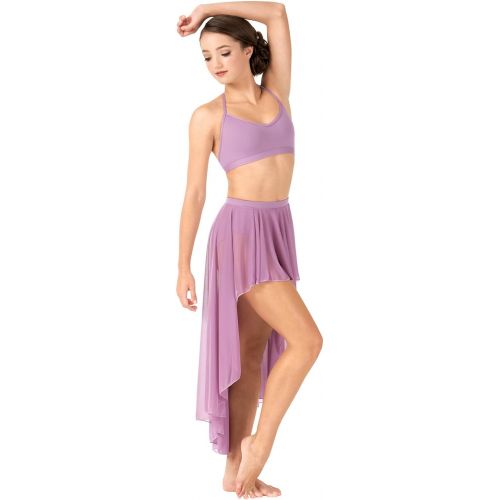  Body Wrappers Adult Drapey High-Low Dance Skirt,BW9112