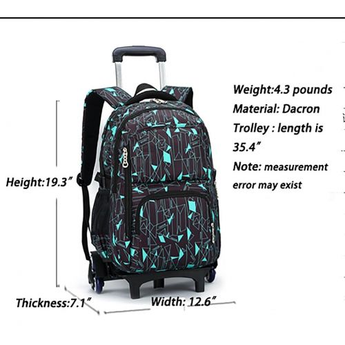  Belify Meetbelify Kids Rolling Backpacks Luggage Six Wheels Unisex Trolley School Bags