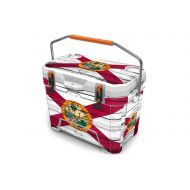USATuff Wrap (Cooler Not Included) - Full Kit Fits Ozark Trail 26QT New Mold Only - Protective Custom Vinyl Decal - Florida Flag Wood