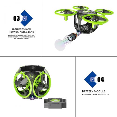  Bangcool bangcool RC Quadcopter, Foldable RC Drone WiFi FPV USB Rechargeable Six Axis Aircraft with Remote Controller