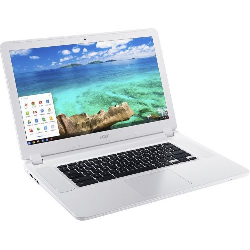 에이서 2017 Newest Acer 15.6 FHD (1920x1080) IPS Chromebook - Intel Celeron-3205U, 4GB RAM, SSD, Intel HD Graphics, HDMI, WIFI, Bluetooth, Chrome OS-White (16GB)