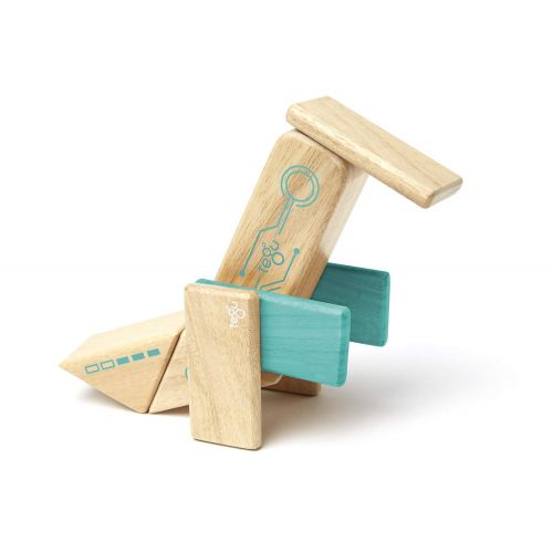  Tegu Robo Magnetic Wooden Block Set: Toys & Games