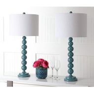 Safavieh Lighting Collection Jenna Marine Blue Stacked Ball 31-inch Table Lamp (Set of 2)
