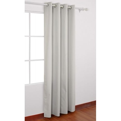  Deconovo Curtain and Drape Thermal Curtains with Backside Silver Curtain for French Door Dark Grey 52 W x 63 L 1 Panel