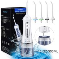 Cordless Water Flosser Teeth Cleaner, Nicefeel 300ML USB Rechargable 3-Mode Portable Oral Irrigator for...