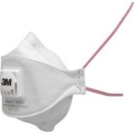 3M Aura Flat Fold Face Mask Disposable Dust, Mist, Fume Respirator, FFP3, Valved, 9332+ (10 Masks)