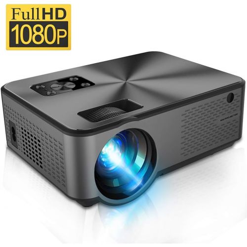  Projector, iBosi Cheng Video Projector with Full HD 1080P, 4500 Lux Portable LCD Projector for 100” Projector Screen Home Theater Video Projector with HDMI,USB,VGA,AV Input for Sma