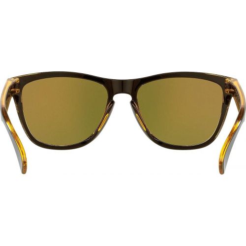 오클리 Oakley Mens Frogskins Asian Fit Sunglasses,OS,Matte Black/Fire Iridium