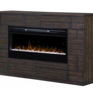 Dimplex DIMPLEX Electric Fireplace, TV Stand, Media Console, Space Heater and Entertainment Center with Glass Ember Bed and Storage Set in Tamarind Finish - Markus #GDS50G5-1559BT
