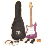 SX RST 12 MPP Left Handed 12 Size Short Scale Purple Guitar Package with Amp, Carry Bag and Instructional Video