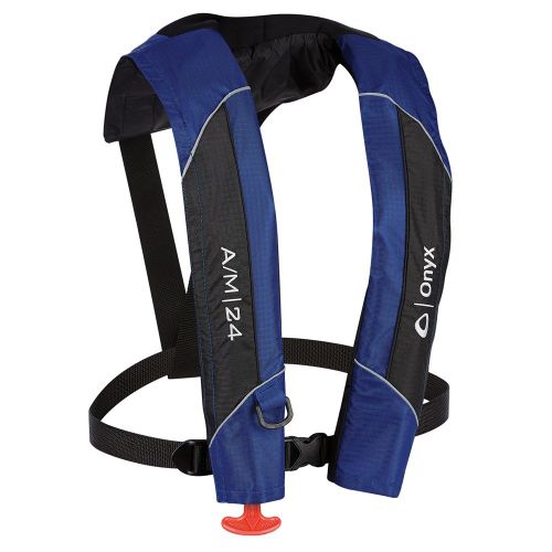  Onyx Outdoor 1 - Onyx A/M-24 Automatic/Manual Inflatable PFD Life Jacket - Blue