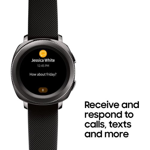 삼성 Samsung Gear Sport Smartwatch (Bluetooth), Black, SM-R600NZKAXAR  US Version with Warranty