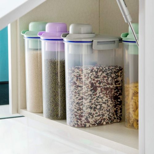  XQQ Storage Storage Box Kitchen Plastic Sealed Cans Grain Tea Storage Tanks Cereals Jars Rice Barrels 3