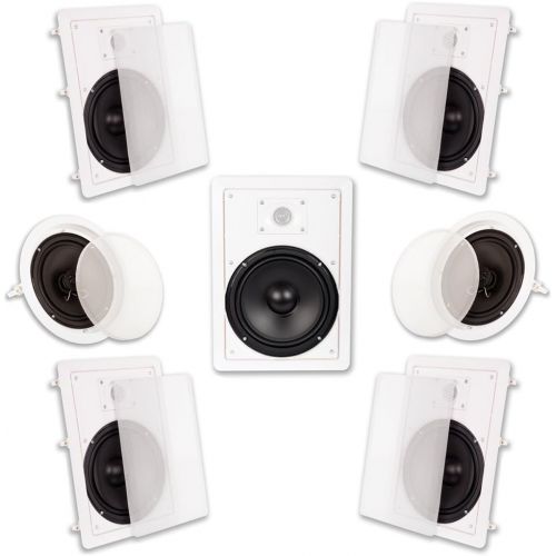  Acoustic Audio by Goldwood Acoustic Audio HT-67 In Wall In Ceiling 1750 Watt 6.5 Home Theater 7 Speaker System