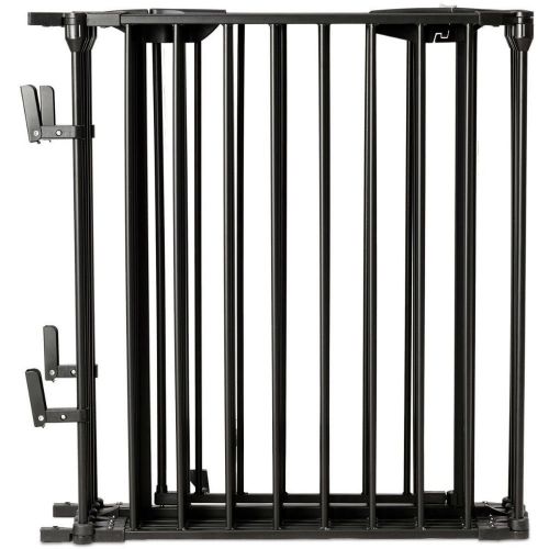  Unknown 8 Panel Metal Gate Baby Pet Fence Safe Playpen Barrier Wall-mount Multifunction