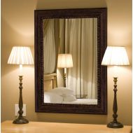 Hitchcock Butterfield Oxford Beaded Transitional Copper Bronze Framed Wall Mirror, 38.25 W x 48.25 H