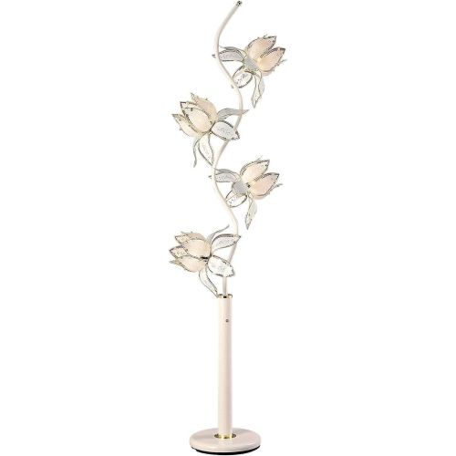  ORE Ore International K-9334KA Flower Floor Lamp, 76 x 13 x 13, Black