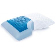 MALOUF Z Side Sleeper Shoulder Cutout Gel Dough Memory Foam Pillow with Liquid Gel Layer - King