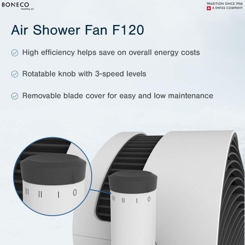 보네이도 BONECO - F230 Air Shower Fan Large, Medium or Small Adjustable Stand Height of 19 OR 33.5 OR 47.7
