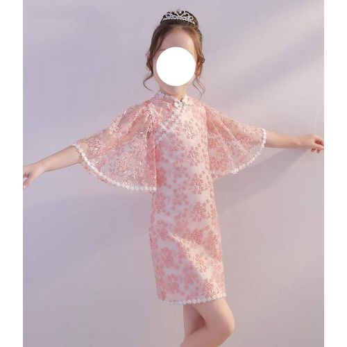  LittleNaNa-Cloth-childrenscostume Children Cheongsam Dress Flower Girl Chinese lace Qipao Modern Baby Kids Princess Dresses
