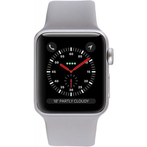 애플 Apple Watch Series 3 38mm Silver Aluminum Case Fog Sport Band (GPS + Cellular)(Refurbished)