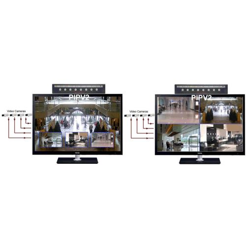  AllAboutAdapters 4-Channel Quad Video Picture-In-Picture Video Processor With Audio Support