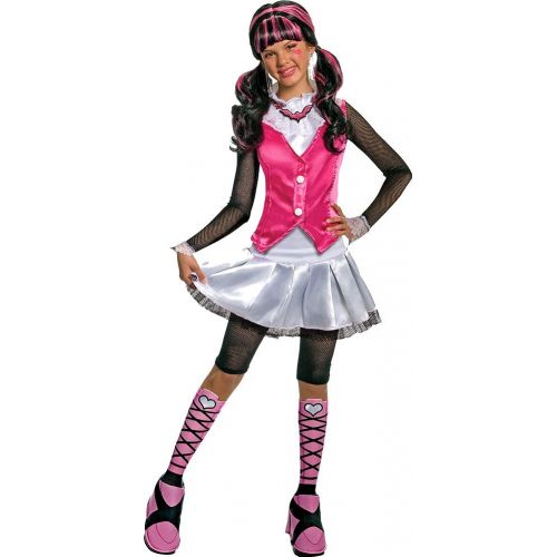  DISC0UNTST0RE Girls - Monster High Draculaura Child Costume Deluxe Sm Halloween Costume